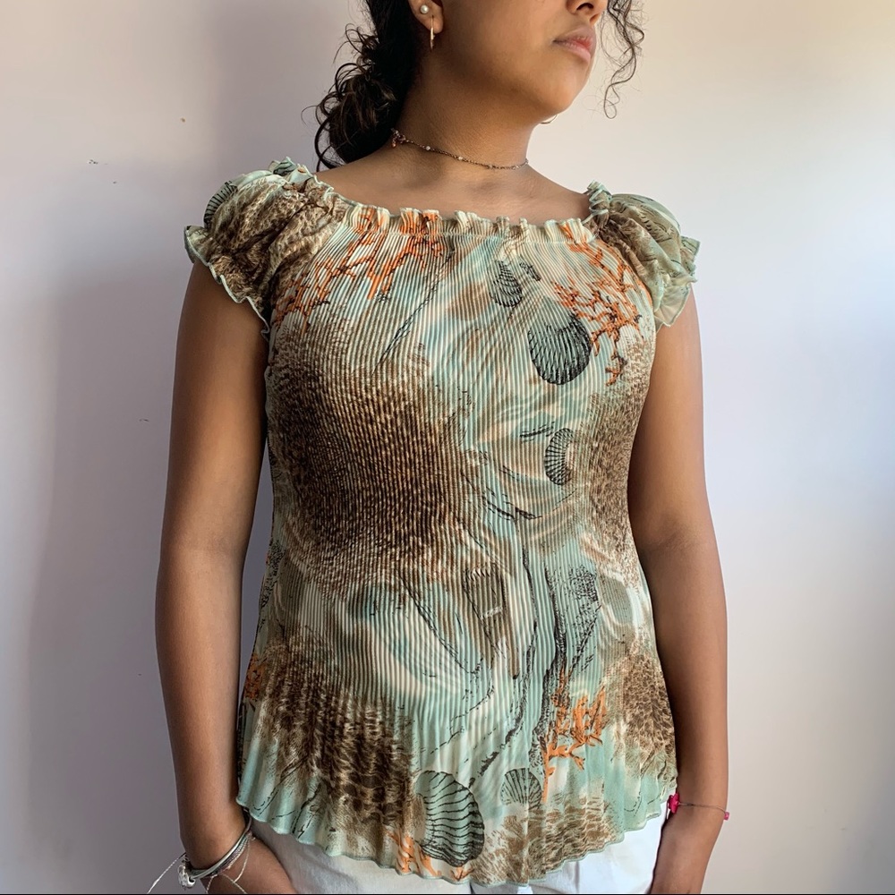 Dress Barn Summer Print Top